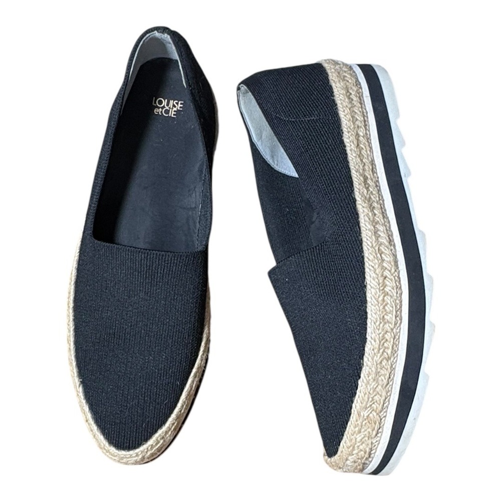 Louise Et Cie Calum Platform Pointy Toe Knit Loafer Espadrille‎ sz 9.5